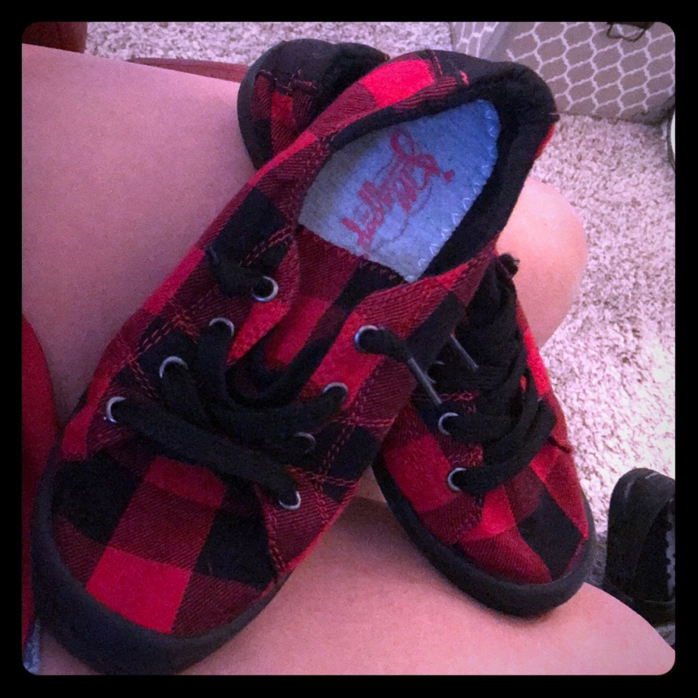 Jelly pop plaid sneakers